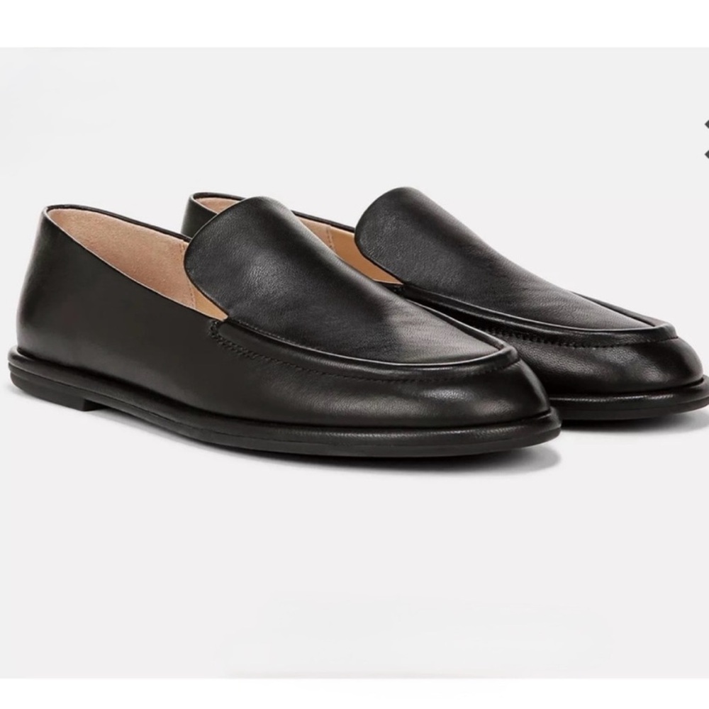 VINCE Women Sloan Black Leather Loafer Size 10